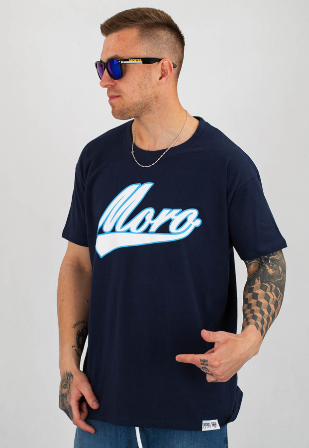 T-shirt Moro Sport Moro Baseball granatowy