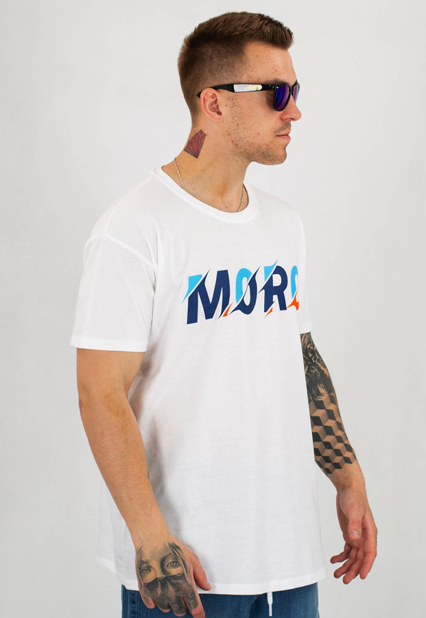 T-shirt Moro Sport Moro Cutting biały
