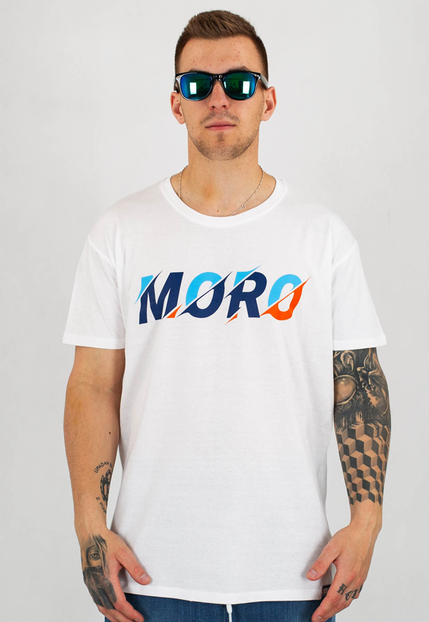 T-shirt Moro Sport Moro Cutting biały