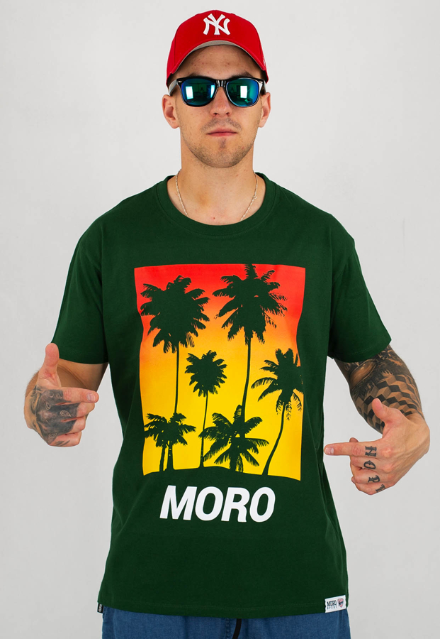 T-shirt Moro Sport Moro Palm zielony
