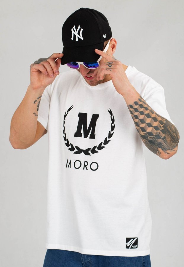 T-shirt Moro Sport New Laur biały