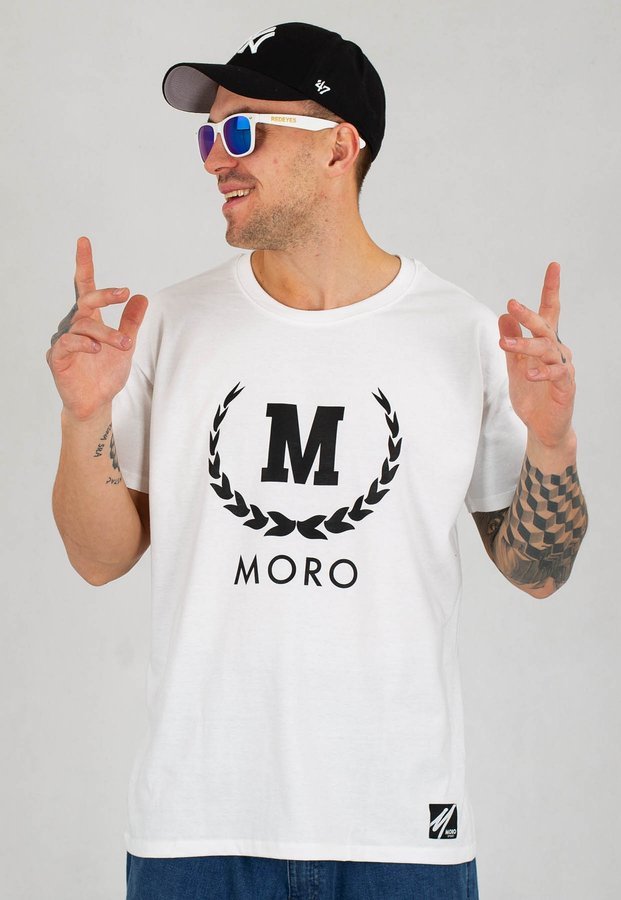T-shirt Moro Sport New Laur biały