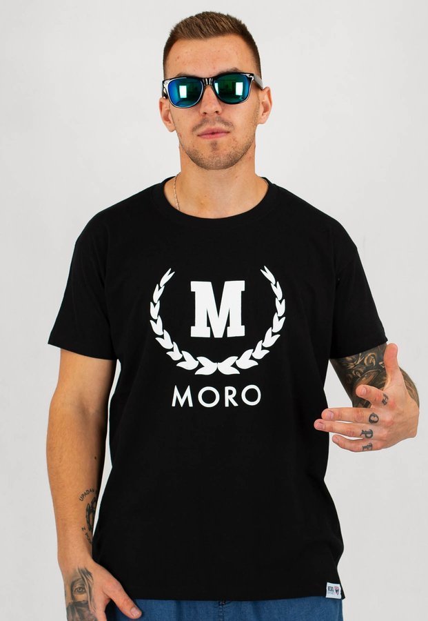 T-shirt Moro Sport New Laurel czarny