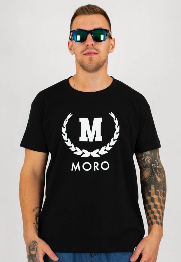 T-shirt Moro Sport New Laurel czarny