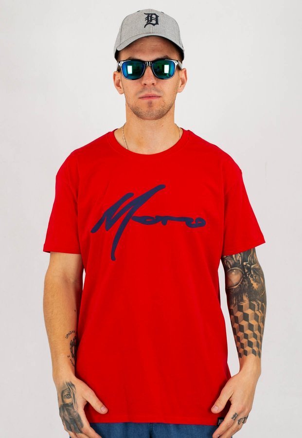 T-shirt Moro Sport Paris czerwony