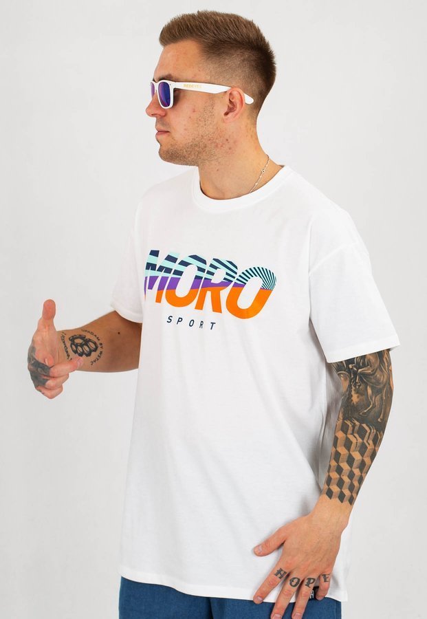 T-shirt Moro Sport Rainbow Moro biały