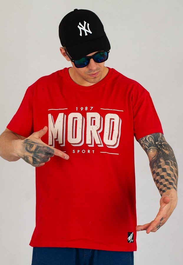 T-shirt Moro Sport Retro czerwony