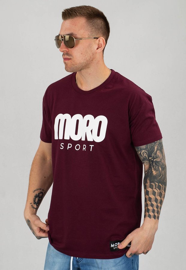 T-shirt Moro Sport Round Moro Sport bordowy