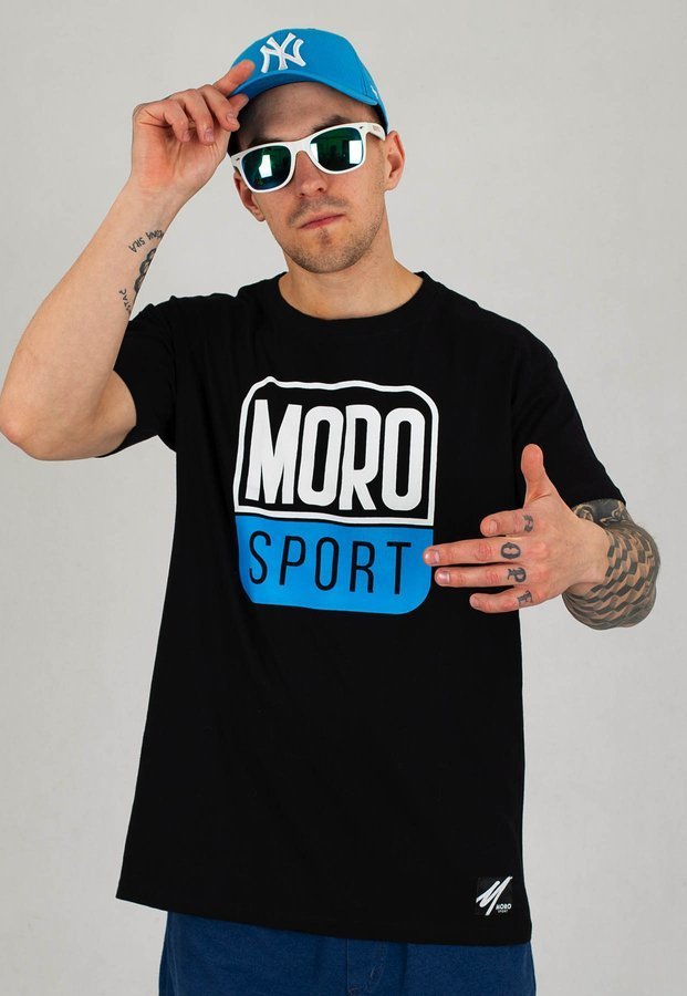 T-shirt Moro Sport Simple czarny