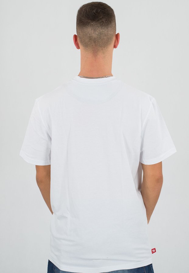 T-shirt Moro Sport Slant Tag 17 biały