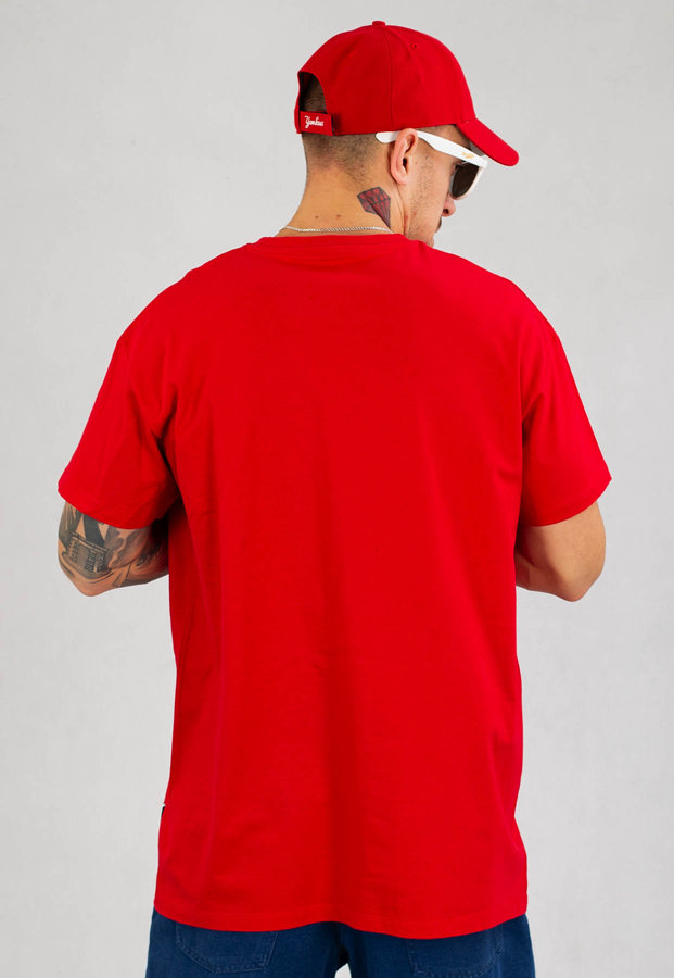 T-shirt Moro Sport Slant Tag czerwony