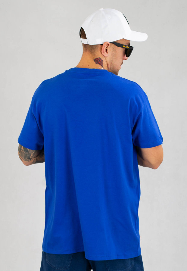 T-shirt Moro Sport Slant Tag niebieski