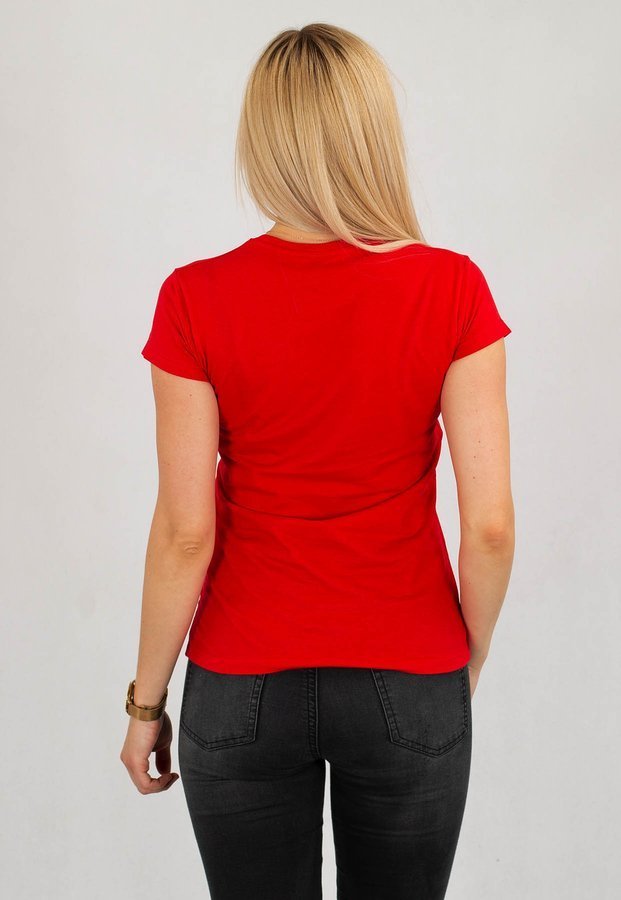 T-shirt Niemaloga One Color czerwony