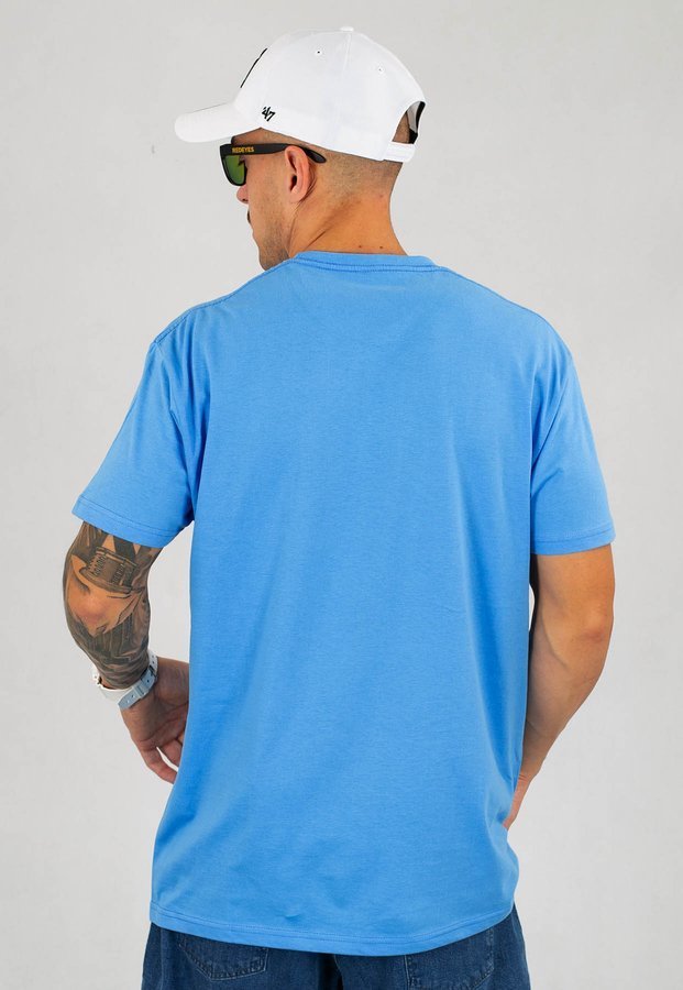 T-shirt Niemaloga Slim 150 Smooth błękitny