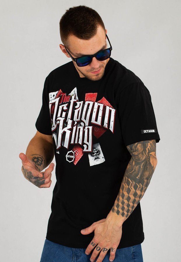 T-shirt Octagon King czarny