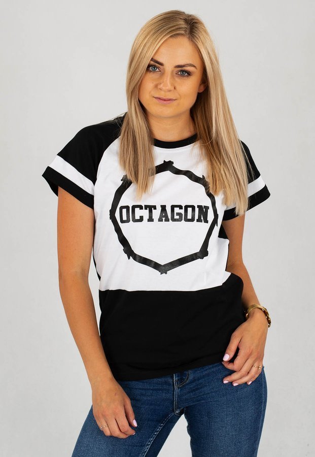 T-shirt Octagon Stroke biały