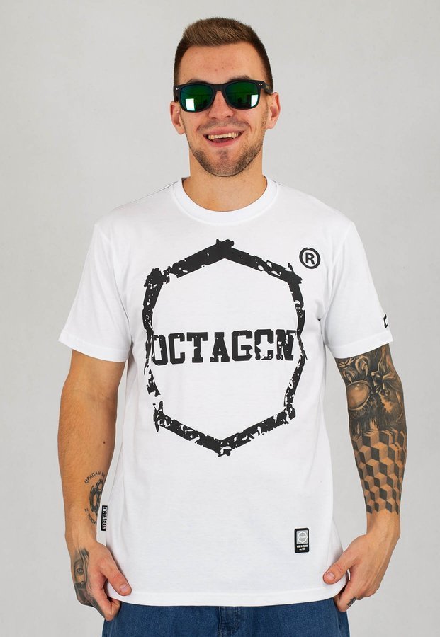 T-shirt Octagon Zęby biały