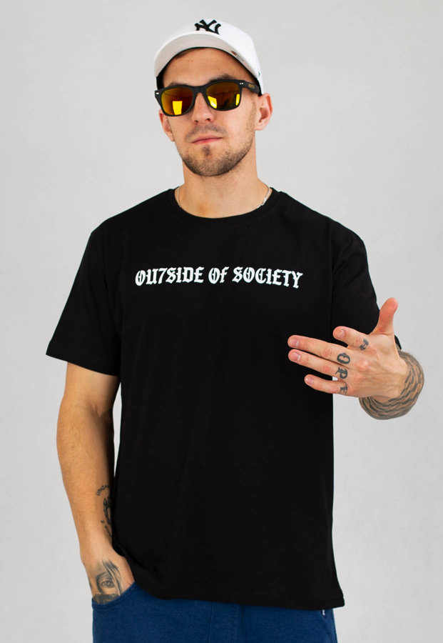 T-shirt Ou7side Ou7side of Society czarny