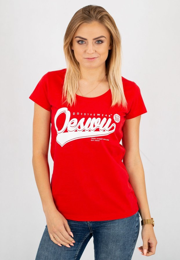 T-shirt Outsidewear Baseball czerwony