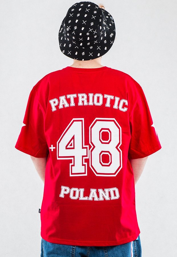 T-shirt Patriotic 48 Stars czerwony