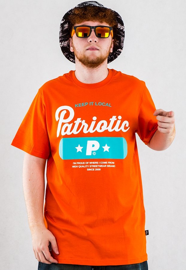 T-shirt Patriotic Base pomarańczowy
