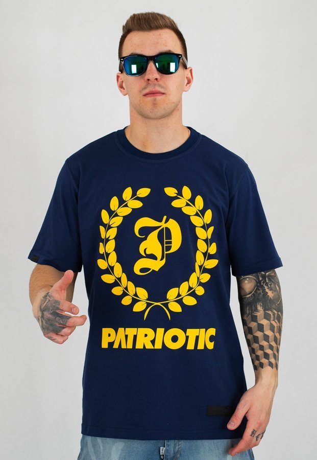T-shirt Patriotic Big Laur granatowa