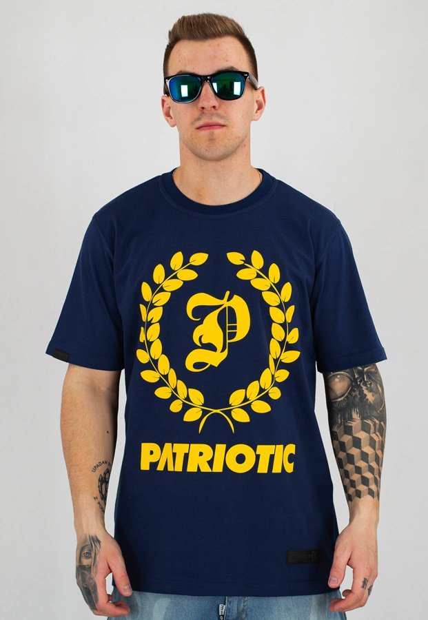 T-shirt Patriotic Big Laur granatowa