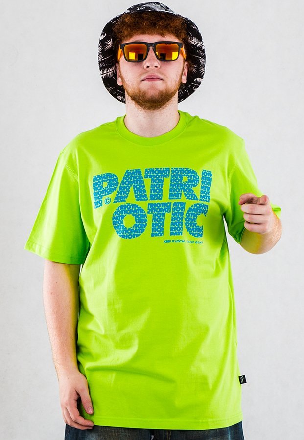 T-shirt Patriotic CLS Fonts limonkowy