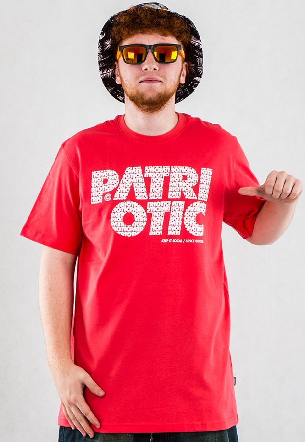 T-shirt Patriotic CLS Fonts łososiowy