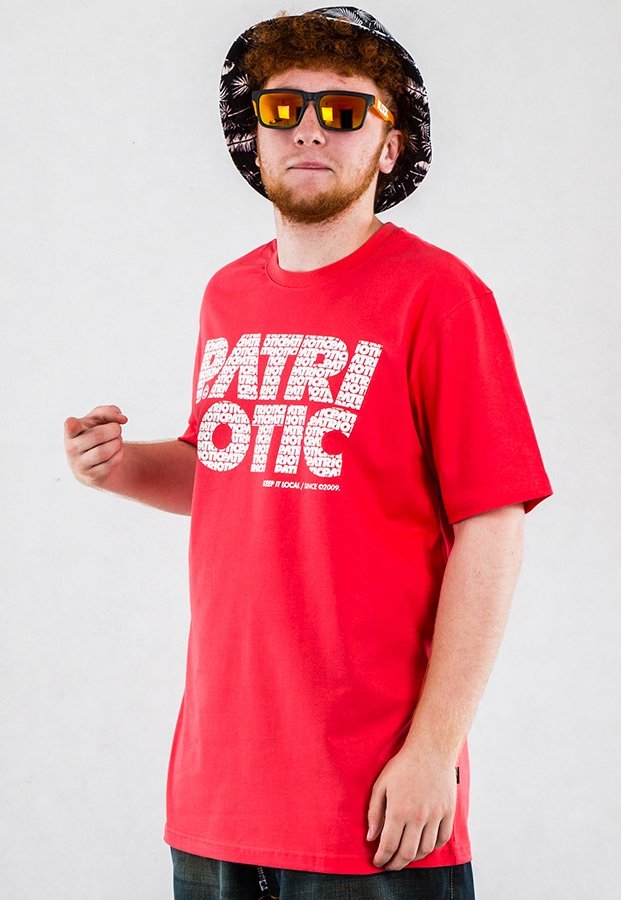 T-shirt Patriotic CLS Fonts łososiowy