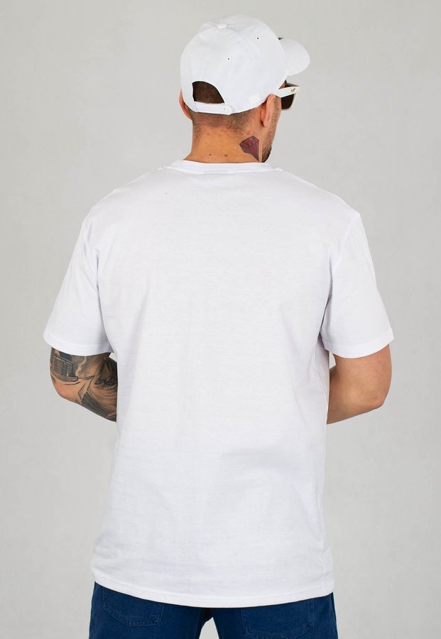 T-shirt Patriotic Celadon Shadow biało seledynowy