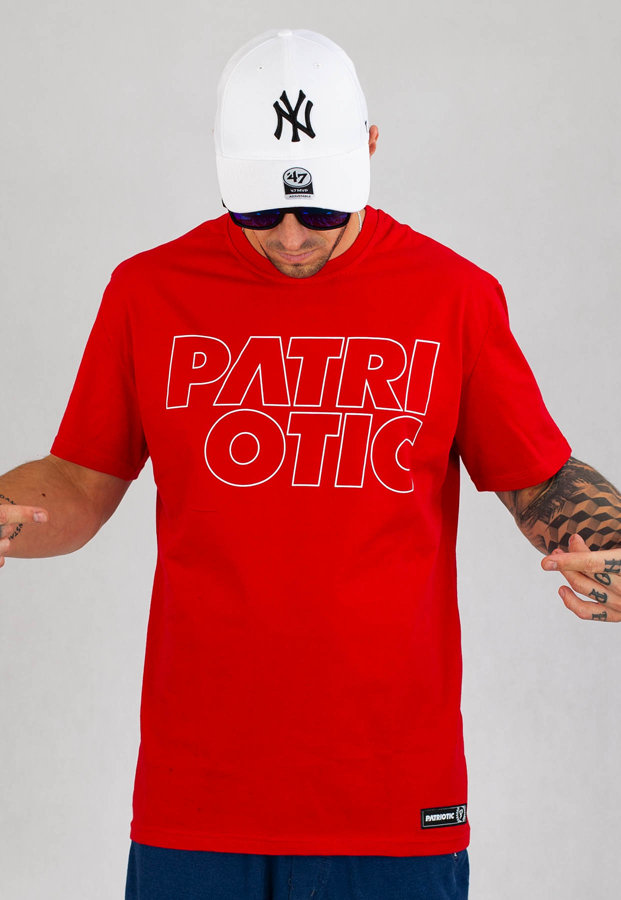 T-shirt Patriotic Cls Contour czerwony