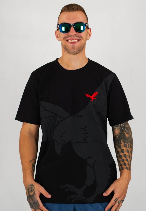 T-shirt Patriotic Eagle Shadow Mat czarny