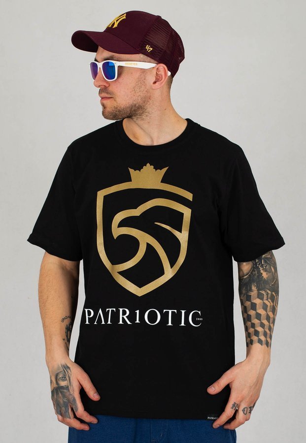 T-shirt Patriotic Eagle Shield czarny