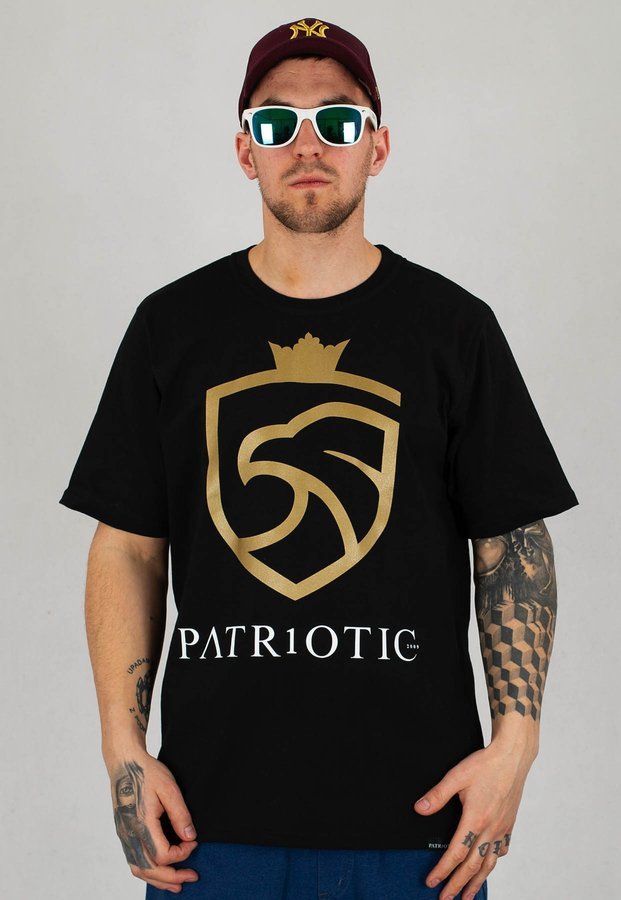 T-shirt Patriotic Eagle Shield czarny