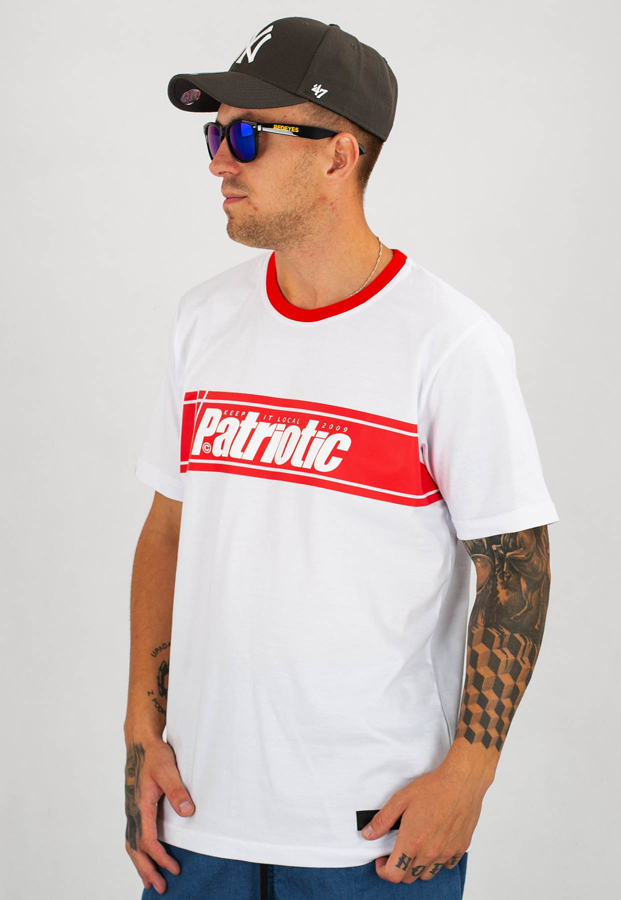 T-shirt Patriotic F Cross biały