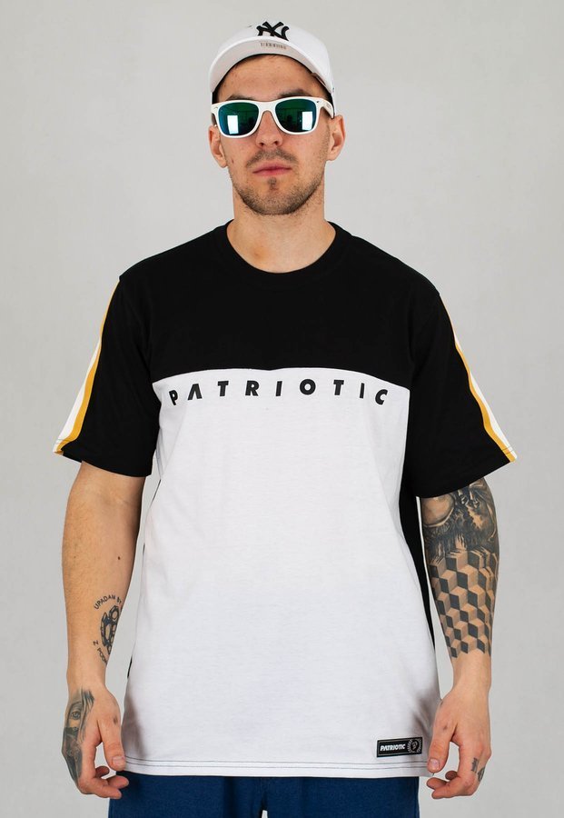 T-shirt Patriotic F-Space Shoulder biało czarny