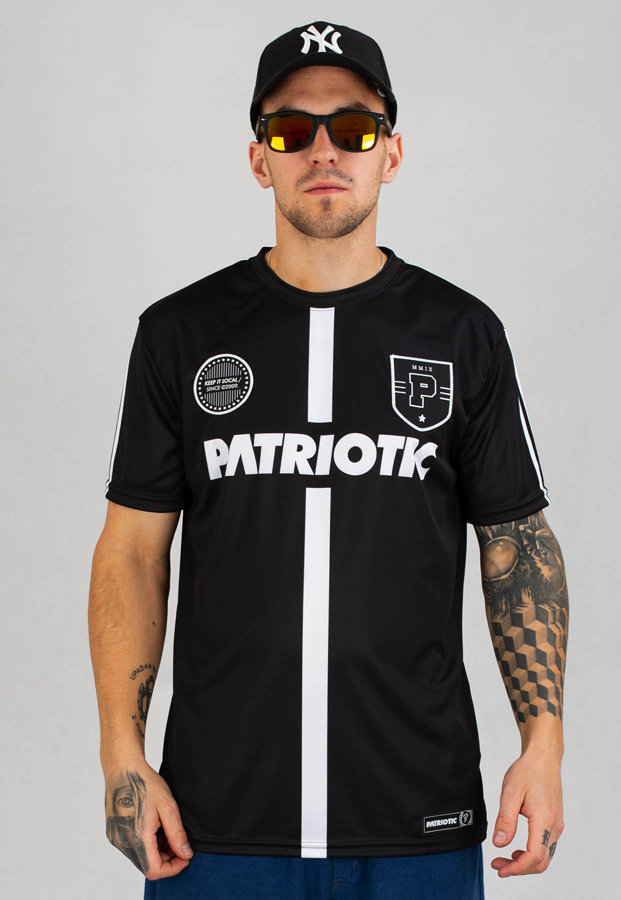 T-shirt Patriotic Football Tape czarny