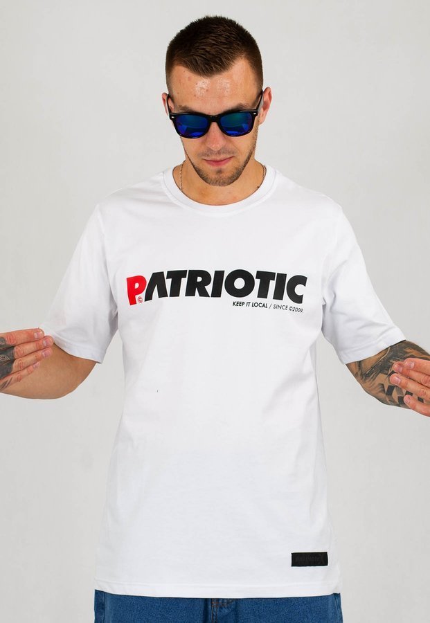 T-shirt Patriotic Futura Double Color biały