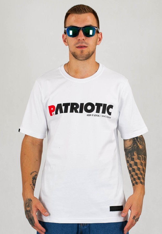 T-shirt Patriotic Futura Double Color biały