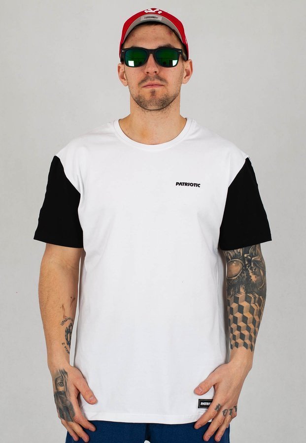 T-shirt Patriotic Futura Mini Tape biało czarny