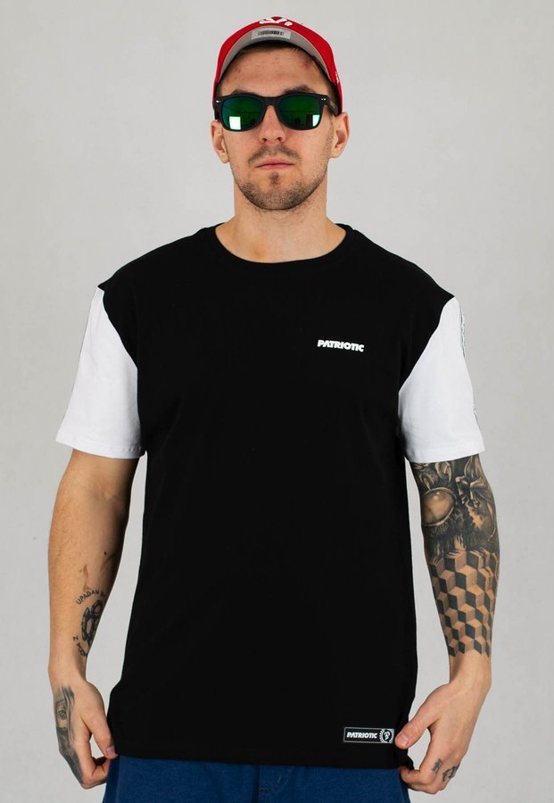 T-shirt Patriotic Futura Mini Tape czarno biały