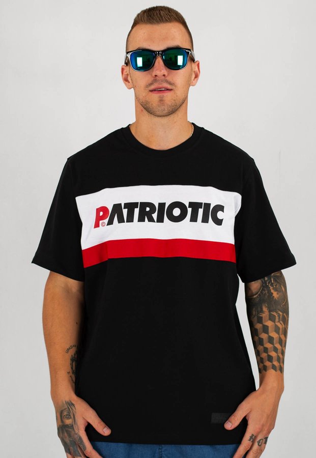 T-shirt Patriotic Futura czarno biała