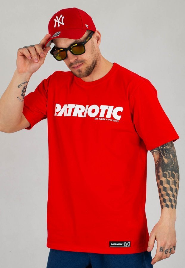 T-shirt Patriotic Futura czerwony