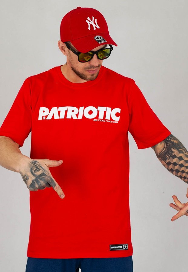 T-shirt Patriotic Futura czerwony