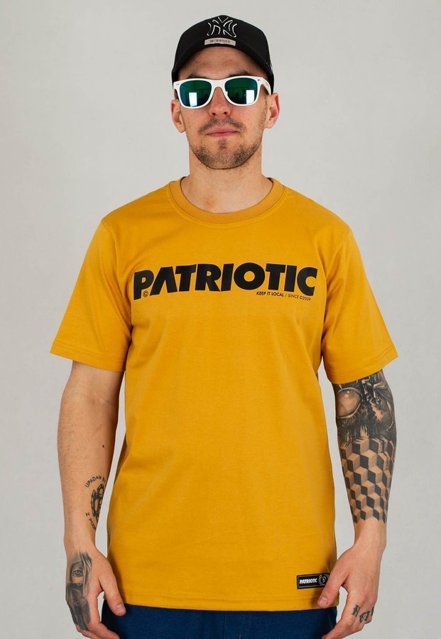T-shirt Patriotic Futura musztardowy
