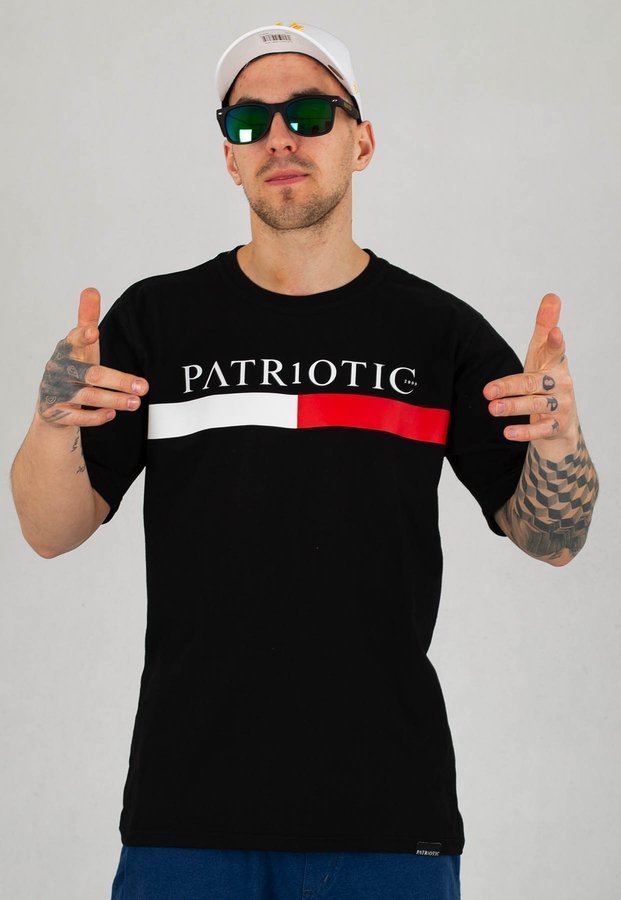 T-shirt Patriotic Greek Line czarny