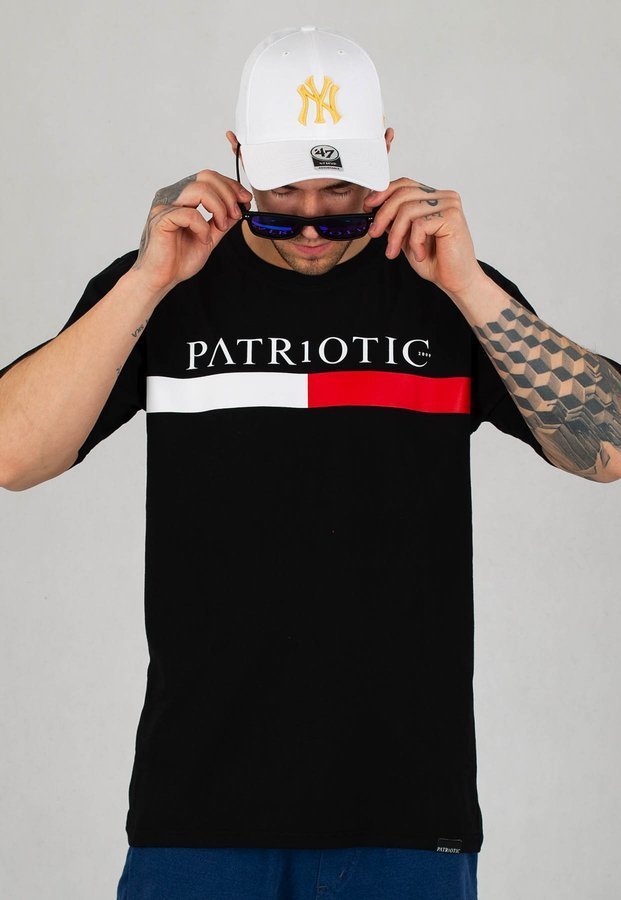 T-shirt Patriotic Greek Line czarny