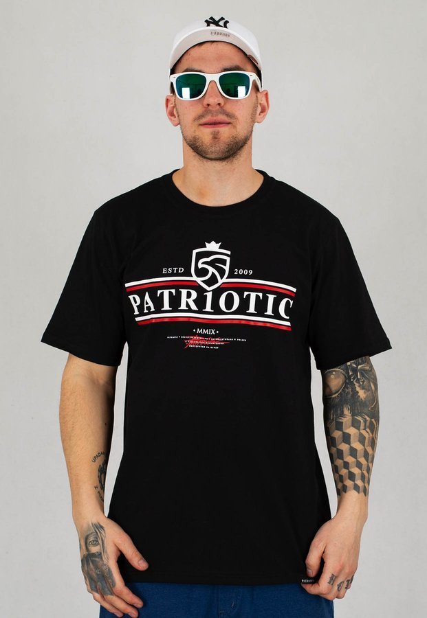 T-shirt Patriotic N-Shield Greek czarny