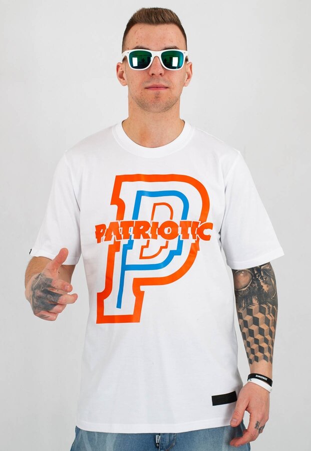 T-shirt Patriotic P Pool biały